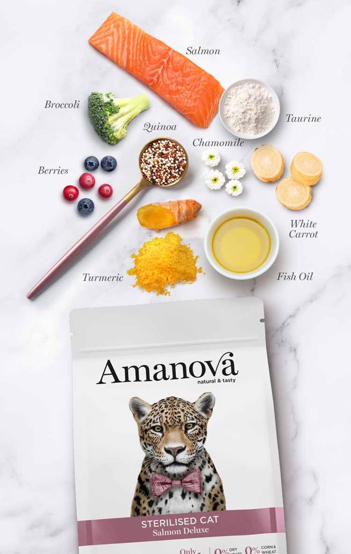 AMANOVA XIRA TROFI GTAS STERILISED CAT SALMON DELUXE 1.5KG